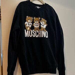 Moschino Black Toy Bear Crewneck Sweater